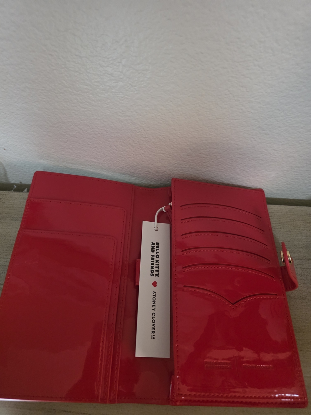 Stoney Clover Lane Hot Pink Patent Wallet with Character Patch NWT - Picture 7 of 9